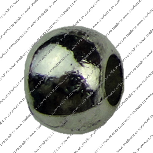 Europenan style Beads. Fashion jewelry findings.7.8x10mm, Hole size:4.8mm. Sold by KG 