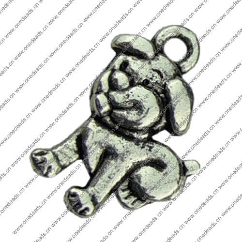 Pendant. Fashion Zinc Alloy jewelry findings.Animal 12x18mm. Sold by KG