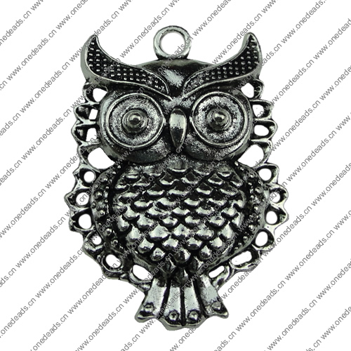 Pendant. Fashion Zinc Alloy jewelry findings.Animal 31x43mm. Sold by KG
