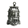 Pendant. Fashion Zinc Alloy jewelry findings.Birdcage 25x43mm. Sold by KG

