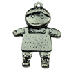 Pendant. Fashion Zinc Alloy jewelry findings.People 28x20mm. Sold by KG
