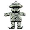 Pendant. Fashion Zinc Alloy jewelry findings.People 22x28mm. Sold by KG

