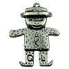 Pendant. Fashion Zinc Alloy jewelry findings.People 22x28mm. Sold by KG