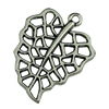 Pendant. Fashion Zinc Alloy jewelry findings.Leaf 20x26mm. Sold by KG
