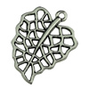 Pendant. Fashion Zinc Alloy jewelry findings.Leaf 20x26mm. Sold by KG