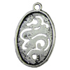 Pendant. Fashion Zinc Alloy jewelry findings.16x25mm. Sold by KG