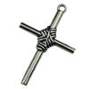 Pendant. Fashion Zinc Alloy jewelry findings.Cross 32x18m. Sold by KG
