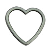 Pendant. Fashion Zinc Alloy jewelry findings.Heart 25x24m. Sold by KG
