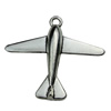 Pendant. Fashion Zinc Alloy jewelry findings.Airplane 52x46mm. Sold by KG