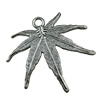 Pendant. Fashion Zinc Alloy jewelry findings.Leaf 58x53mm. Sold by KG
