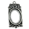 Zinc Alloy Cabochon Settings. Fashion Jewelry Findings.21x44mm Inner dia 17x24mm. Sold by KG
