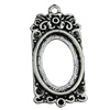 Zinc Alloy Cabochon Settings. Fashion Jewelry Findings.21x44mm Inner dia 17x24mm. Sold by KG