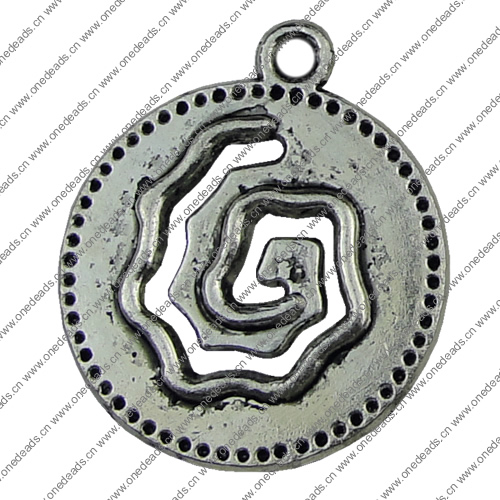 Pendant. Fashion Zinc Alloy jewelry findings.Oval 20x23mm. Sold by KG