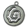 Pendant. Fashion Zinc Alloy jewelry findings.Oval 20x23mm. Sold by KG
