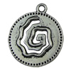 Pendant. Fashion Zinc Alloy jewelry findings.Oval 20x23mm. Sold by KG