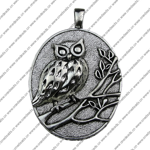 Pendant. Fashion Zinc Alloy jewelry findings.Animal 47x68mm. Sold by KG