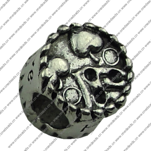 Europenan style Beads. Fashion jewelry findings.11x11mm, Hole size:5.5mm. Sold by KG 