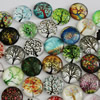 Fashion Mixed Style Cartoo Hope Tree Round Glass Cabochon Dome Cameo Jewelry Finding 16mm Sold by PC