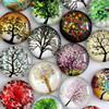 Fashion Mixed Style Cartoo Hope Tree Round Glass Cabochon Dome Cameo Jewelry Finding 25mm Sold by PC