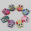 Wholesale Mixed Wood Beads Lead-free Owl Wooden Beads For DIY jewelry Finding 21x17mm Hole:2mm Sold by PC