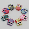 Wholesale Mixed Wood Beads Lead-free Owl Wooden Beads For DIY jewelry Finding 21x17mm Hole:2mm Sold by PC
