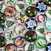 Fashion Mixed Style Cartoo Christmas Round Glass Cabochon Dome Cameo Jewelry Finding 20mm Sold by PC
