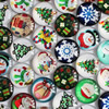 Fashion Mixed Style Cartoo Christmas Round Glass Cabochon Dome Cameo Jewelry Finding 20mm Sold by PC