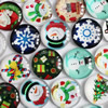 Fashion Mixed Style Cartoo Christmas Round Glass Cabochon Dome Cameo Jewelry Finding 30mm Sold by PC
