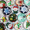 Fashion Mixed Style Cartoo Christmas Round Glass Cabochon Dome Cameo Jewelry Finding 30mm Sold by PC