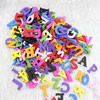 Wholesale Mixed color style Lead-free figure/number Wooden Pendant Charm Beads 23x19mm Sold by PC
