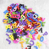 Wholesale Mixed color style Lead-free figure/number Wooden Pendant Charm Beads 23x19mm Sold by PC
