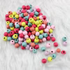 Wooden Beads, Fashion DIY-accessories for Bracelet/Necklace Mixed color Round 8.5x6.5mm,Hole:3mm Sold by PC