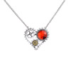 wholesale Retro steampunk Heart gears pendant link chain necklace costume jewelry punk friendship gifts Sold by Strand