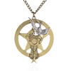 wholesale Retro steampunk Star pendant link chain necklace costume jewelry punk friendship gifts Sold by Stiand
