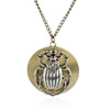 wholesale Retro steampunk Beetle gears pendant link chain necklace costume jewelry punk friendship gifts Sold by Stiand