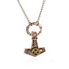 wholesale Retro steampunk Anchor gears pendant link chain necklace costume jewelry punk friendship gifts Sold by Stiand