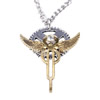 wholesale Retro steampunk Wing gears pendant link chain necklace costume jewelry punk friendship gifts Sold by Stiand
