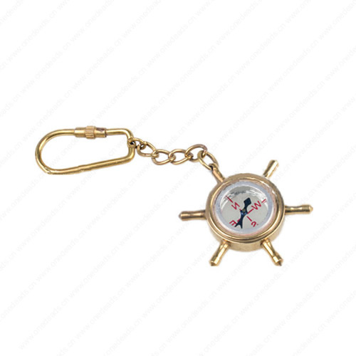 wholesale Retro steampunk Compass pendant link chain Key Chain costume jewelry punk friendship gifts Sold by Stiand