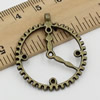 Pendant. Fashion Zinc Alloy jewelry findings.Clocks and watches 30x30mm. Sold by KG