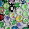 Fashion Mixed Style Round Clover Glass Cabochon Dome Cameo Jewelry Finding 25mm Sold by PC