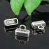 Zinc Alloy Cord End Caps, lead-free,10x13mm, hole:11x4mm, Sold by PC
