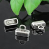 Zinc Alloy Cord End Caps, lead-free,10x13mm, hole:11x4mm, Sold by PC