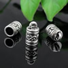 Zinc Alloy Cord End Caps, lead-free,13x7mm, hole:5mm, Sold by PC