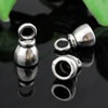 Zinc Alloy Cord End Caps, lead-free,13x8mm, hole:5mm, Sold by KG
