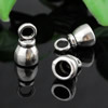 Zinc Alloy Cord End Caps, lead-free,13x8mm, hole:5mm, Sold by KG