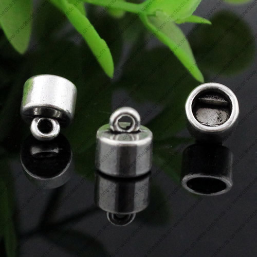 Zinc Alloy Cord End Caps, lead-free,8x7mm, hole:5mm, Sold by PC