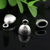 Zinc Alloy Cord End Caps, lead-free,13x10mm, hole:7x3mm, Sold by PC
