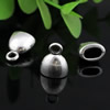 Zinc Alloy Cord End Caps, lead-free,13x10mm, hole:7x3mm, Sold by PC