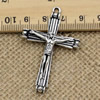 Pendant. Fashion Zinc Alloy jewelry findings.Cross 48.5x32mm. Sold by PC
