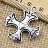 Pendant. Fashion Zinc Alloy jewelry findings.Cross 33x28mm. Sold by PC